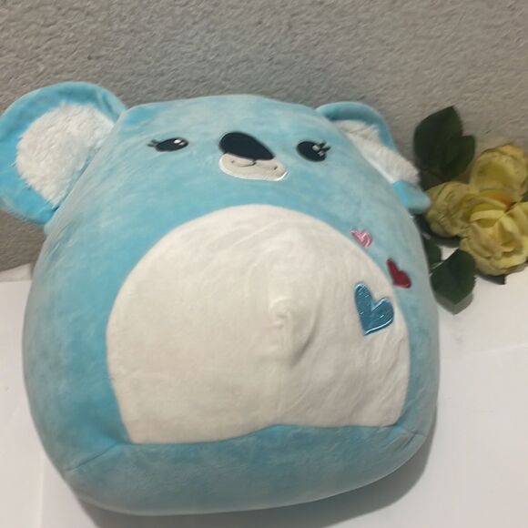 Squishmallows Cataleya Blue Koala Bear Hearts 11" Plush Kellytoy - Picture 4 of 4